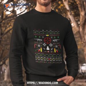 christmas with guns shirt sweatshirt