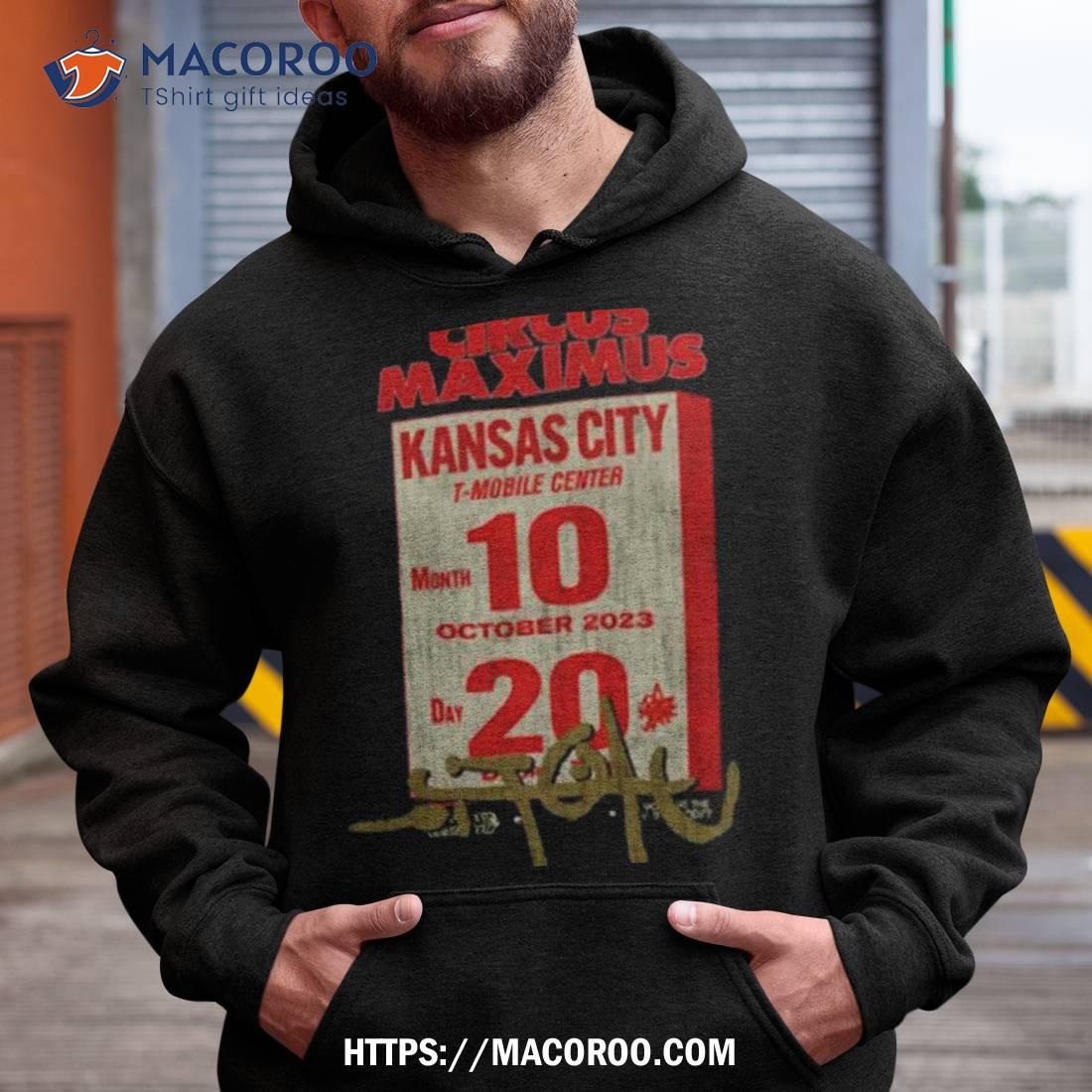 Circus Maximus Kansas City Event Tee T Mobile Center 20 October 2023 Utopia Travis Scott Tour Unisex Hoodie T Shirt Circus Maximus Kansas City Event Tee T Mobile Center 20 October 2023 Utopia Travis Scott Tour Unisex Hoodie T Shirt