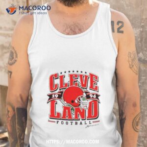 cleveland football vintage t shirt tank top