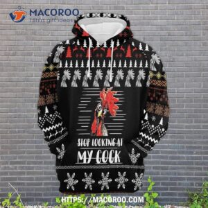 Stop Looking At My Cock All Over Print 3D Hoodie