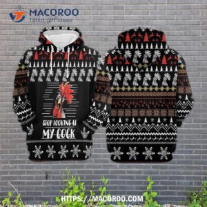 Stop Looking At My Cock All Over Print 3D Hoodie