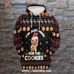 I’m Just Here For The Cookies All Over Print 3D Hoodie