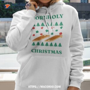cornholy christmas cornhole christmas shirt hoodie 2