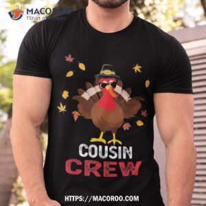 Cousin Crew Turkey Family Thanksgiving Pajamas Matching Gift Shirt