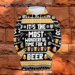 craft beer gosblue 3d sublimation xmas hoodies unisex graphic pullover sweatshirt funny 0