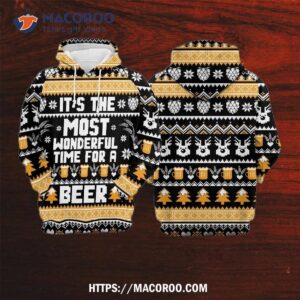 craft beer gosblue 3d sublimation xmas hoodies unisex graphic pullover sweatshirt funny 1