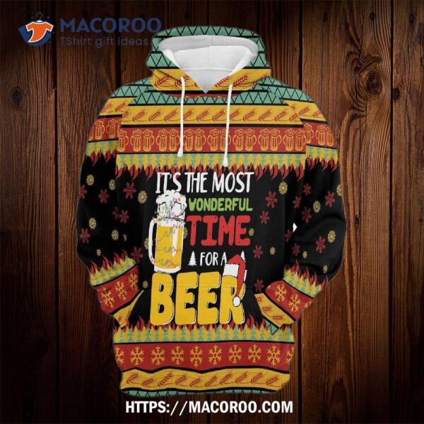It’s The Most Wonderful Time Of A Beer All Over Print 3D Hoodie
