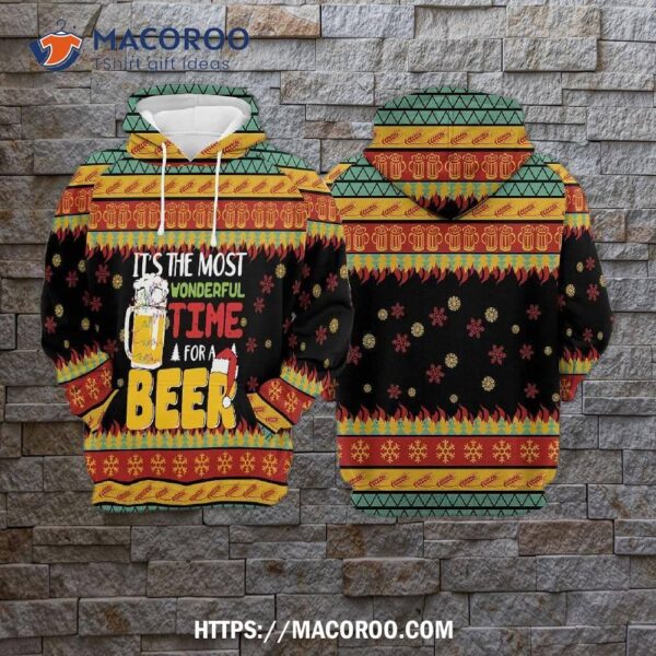It’s The Most Wonderful Time Of A Beer All Over Print 3D Hoodie