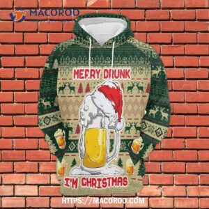 craft beer gosblue unisex 3d sublimation xmas printed hoodies colorful pullover sweatshirt funny 0