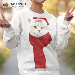 cream british shorthair christmas cat shirt sweatshirt 2