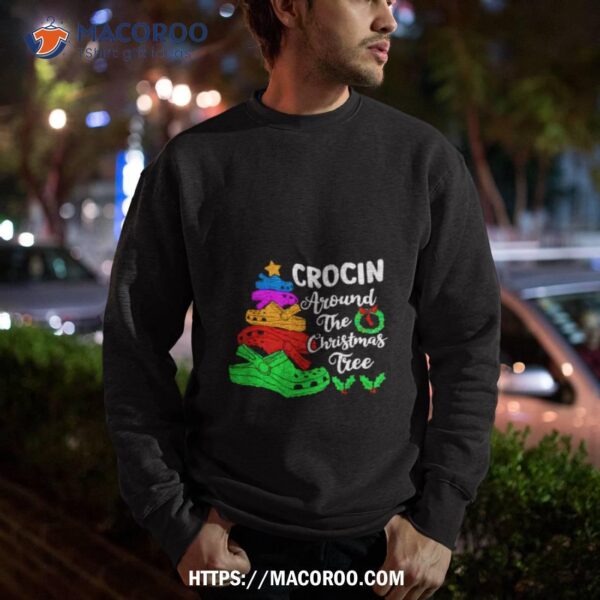 Crocin Around The Christmas Tree Lights Xmas Shirt