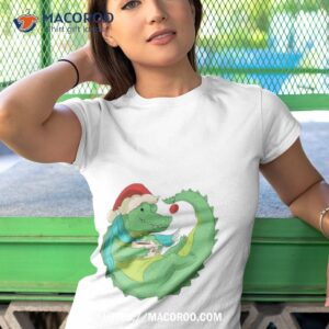 crocodile christmas shirt tshirt 1