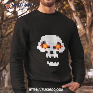 crossing skull logo shirt sweatshirt