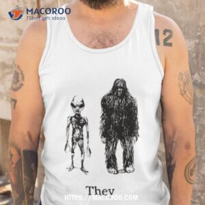 cryptids on sage green shirt tank top
