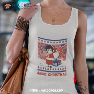 cute anime christmas shirt tank top 4