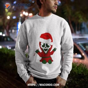 cute christmas ghostface art shirt sweatshirt