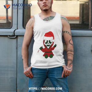 cute christmas ghostface art shirt tank top 2