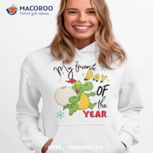 cute crocodile santa christmas shirt hoodie 1