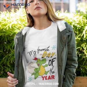 Cute Crocodile Santa Christmas Shirt