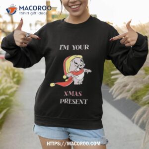 cute mouse christmas present shirt sweatshirt