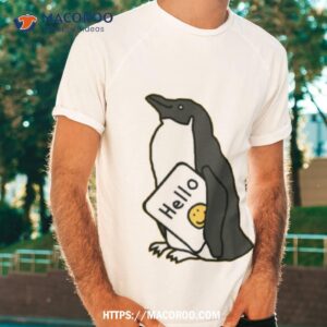 Cute Penguin Says Hello Shirt