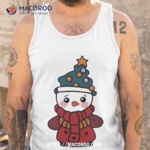 cute snowman christmas 2023 shirt tank top