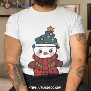 cute snowman christmas 2023 shirt tshirt