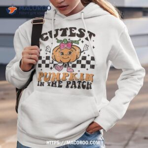 cutest pumpkin in the patch funny halloween thanksgiving shirt hoodie 3