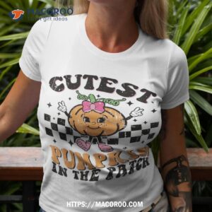 cutest pumpkin in the patch funny halloween thanksgiving shirt tshirt 3