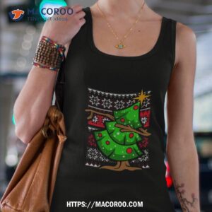 dabbing tree christmas 2023 shirt tank top 4