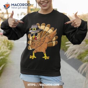 dabbing turkey thanksgiving day pilgrim boys girls funny dab shirt sweatshirt 1