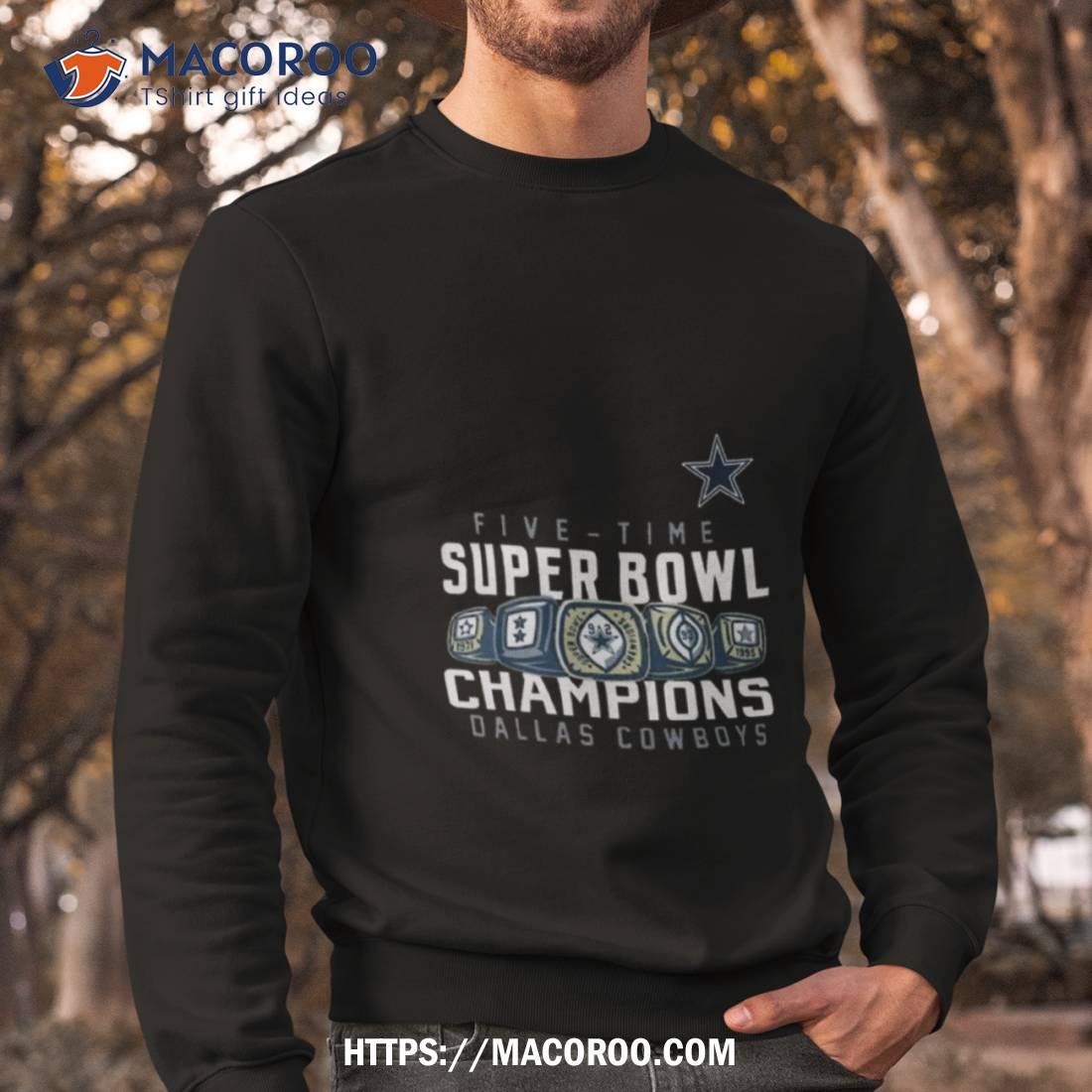 Dallas Cowboys Five Time Super Bowl Champions 2023 T Shirt