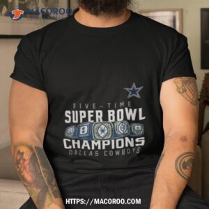 Dallas Cowboys 5 Times Super Bowl Championship T-shirt – ATTASTORES