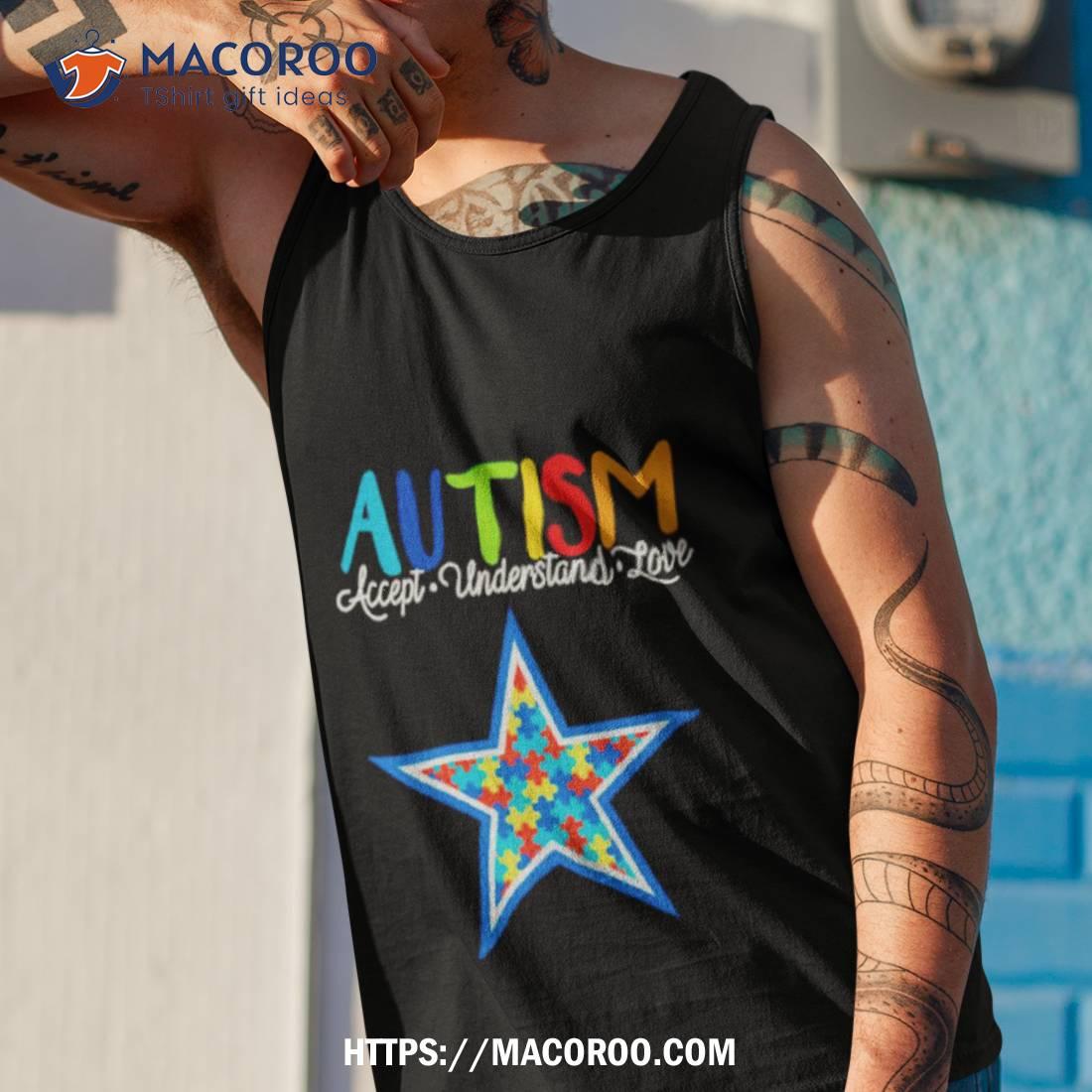 SALE Dallas Cowboys Autism Accept Understand Love 2023 Classic T