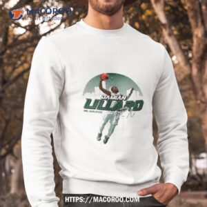 damian lillard milwaukee skyline basketball signatures shirt sweatshirt