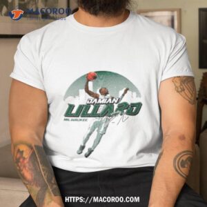 Damian Lillard Milwaukee Skyline Basketball Signatures Shirt