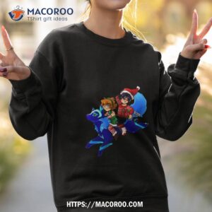 dashing through the snow kidge ft kosmo shirt sweatshirt 2
