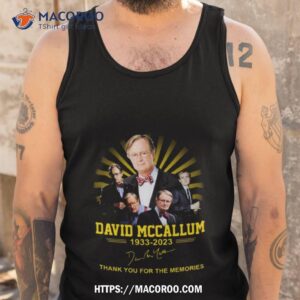 david maccallum 1933 2023 thank you for the memories signature t shirt tank top