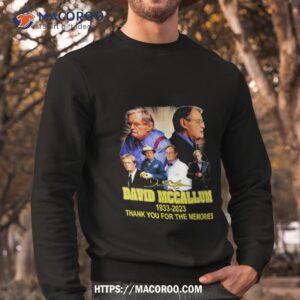 david mccallum 1933 2023 thank you for the memories signature shirt sweatshirt