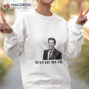 david muir black and white shirt sweatshirt 2