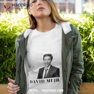 david muir black and white shirt tshirt 4