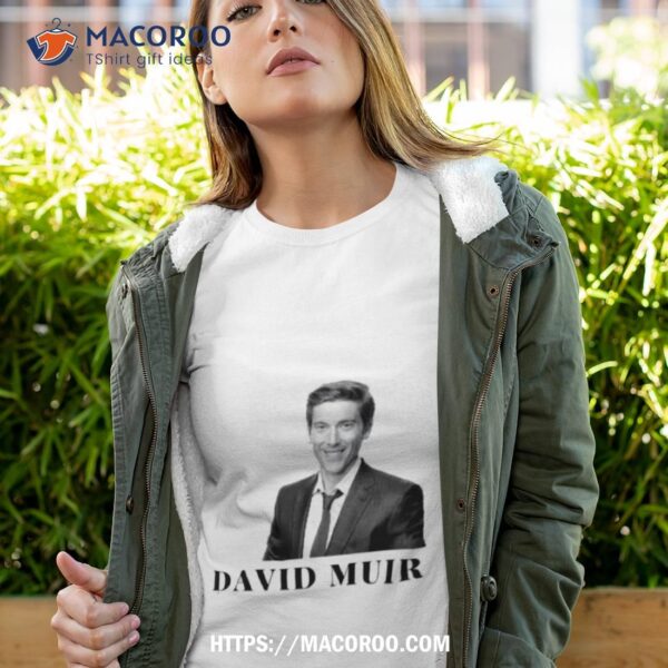 David Muir Black And White Shirt