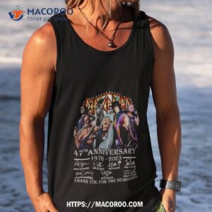 def leppard hard rock 47th anniversary 1976 2023 thank you for the memories unisex t shirt tank top