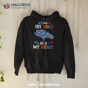 Denver Broncos Autism Awareness I Am His Voice He Is My Heart 2023 Shirt