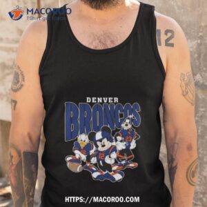 denver broncos football mickey donald duck and goofy football team vintage t shirt tank top
