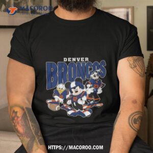 Denver Broncos Football Mickey Donald Duck And Goofy Football Team Vintage T Shirt
