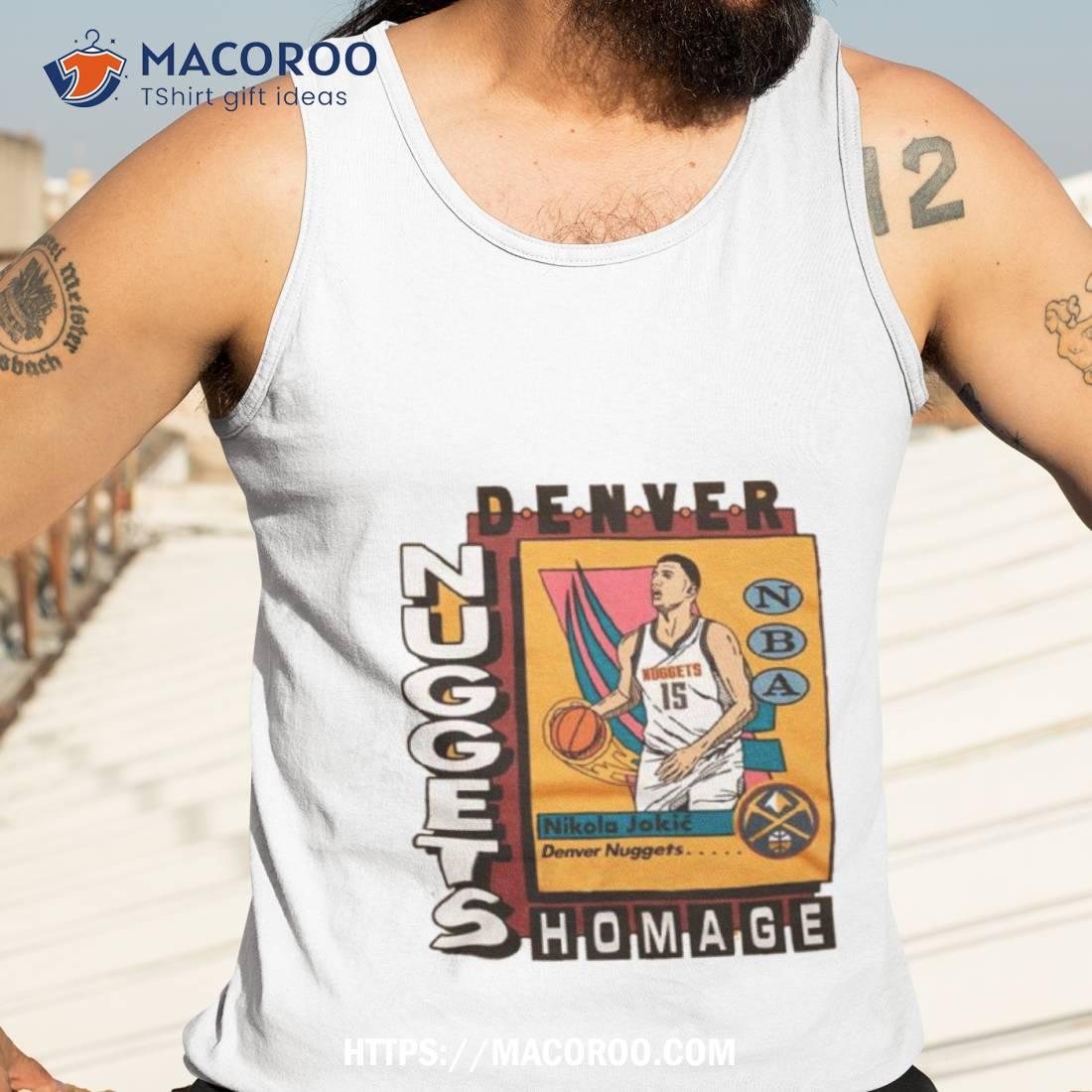 Denver Nuggets Trading Card Nikola Jokic Homage Retro Shirt Denver Nuggets Trading Card Nikola Jokic Homage Retro Shirt