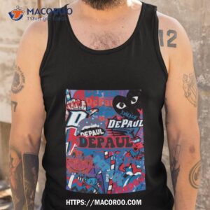 depaul collage graphic shirt tank top