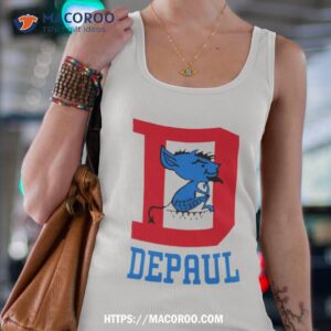 depaul design with mascot and traditional d shirt tank top 4