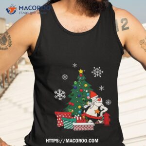 deputy dawg around the christmas tree shirt tank top 3
